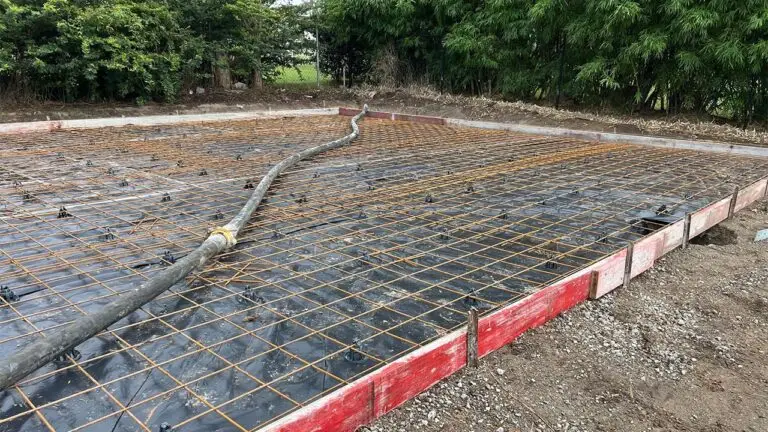 Concrete mesh and formwork for workshop shed slab in Forestdale
